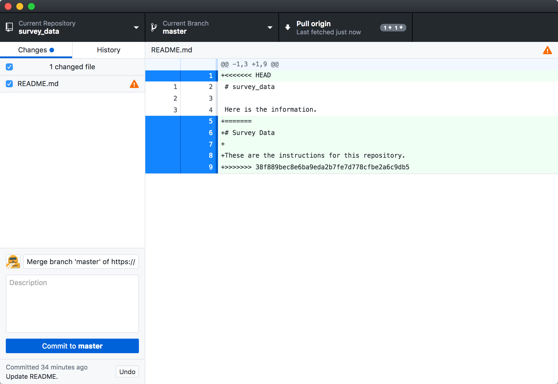 Resolving A Merge Conflict On Github Docs Version Control With Git ...